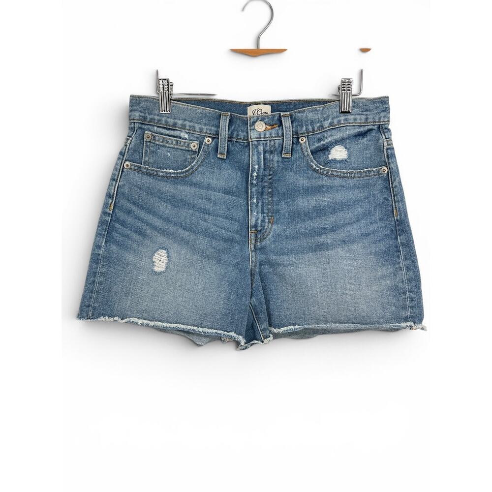 J.Crew Slouchy Boyfriend Shorts in Cruise Wash Women's 28 Denim Shorts